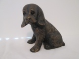 Antiqued Brass Cocker Spaniel Statue