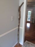 Tall Carved Live Edge Hiking Stick
