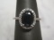14k White Gold Sapphire and Diamond Ring