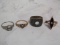 (1) 14k Gold and (3) 10k Gold Antique Ring Settings