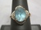10k Gold Ring with Blue Stone