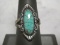 Antique Sterling Silver Turquoise Ring