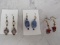 3 Pair of Custom Beaded Earrings