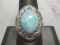 Sterling Silver Ring with Blue Stone