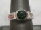 Sterling Silver Ring with Green Stone