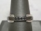 Sterling Silver Ring with Onyx Inlay and Black Crystal