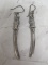 Sterling Silver Sword Earrings