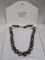 Black Pearl Necklace with 14k Gold Clasp