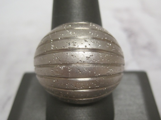 Sterling Silver Bold Dome Ring