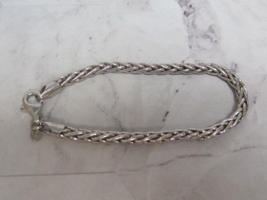 7" Sterling Silver Woven Bracelet