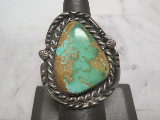 Large Southwestern Turquoise Ring