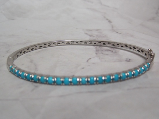Sterling Silver Turquoise Bracelet