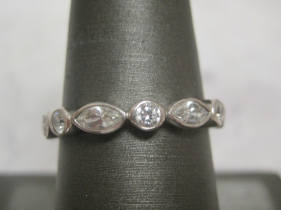 Sterling Silver CZ Band Ring