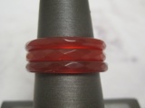 (3) Agate Band Rings