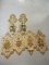 Pair of Retro Burwood Products Co. Gilded Gold Wall Candleholders and