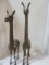 Set of 2 Vintage Brass 