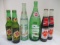 Collection of Vintage Coca-Cola, Sun-Drop, Dr. Pepper, and 7-Up Bottles