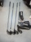 4 Ping Golf Clubs - 3, 5, 7, and G-5 Irons with 3 Head Covers