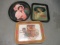 3 Vintage Coca-Cola Advertising Metal Trays