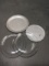 4 Vintage Glass Round Cake Plates/Platters