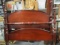 Vintage Full-Size Wood Rice Bed with Wood Rails