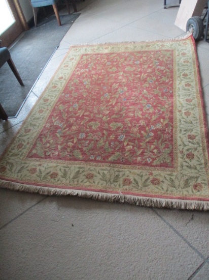 Oriental Weavers of America Floret Martelange Red/Beige Nylon Area Rug