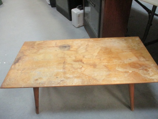 Retro Wood Taper Leg Coffee Table