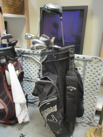 Callaway Golf Bag with 8 Clubs and Driver - Titleist, DynoPower, Callaway, etc.