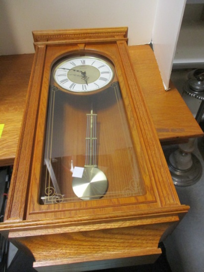Bulova Quartz Pendulum Wood Wall Clock