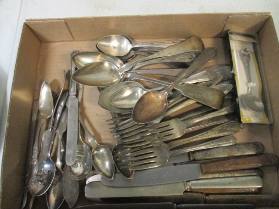 Lot of Vintage Silverplate Flatware and Souvenir Spoon