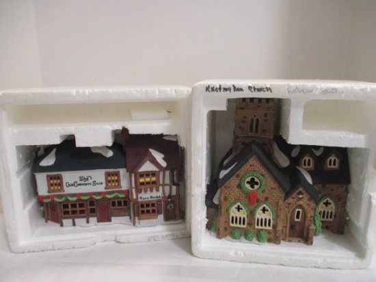 Dept. 56 Heritage Village Collection "Knottingham Church" and "The Old