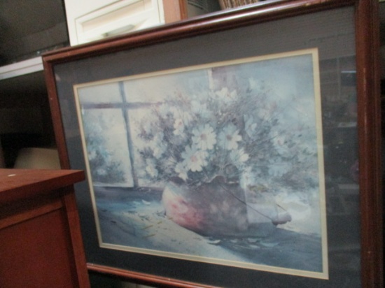 Framed and Matted Still Life Print