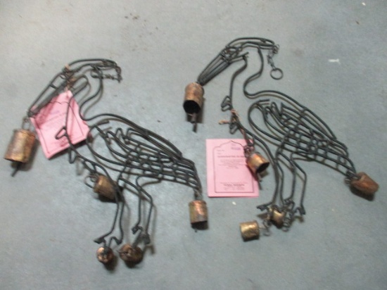 2 Husna Imports "Hearon" Metal Windchime Bells