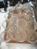 Set of 16 Vintage Hazel Atlas Water Goblet Stem Glasses