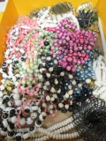 Lot of Vintage Beaded Necklaces and Costume Jewelry