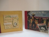 2 Vintage Record Albums with Assorted Records