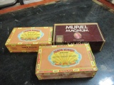 3 Vintage Cigar Boxes