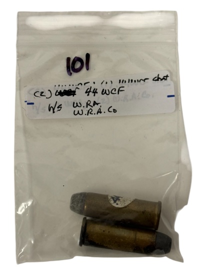 (2) .44 WCF CF Collectible Cartridge Ammunition