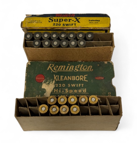 9rds. of .220 SWIFT Ammunition