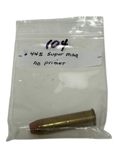 Rare .445 Super Mag CF Collectible Cartridge Ammunition