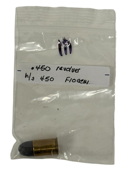 Rare .450 Revolver CF Collectible Cartridge Ammunition