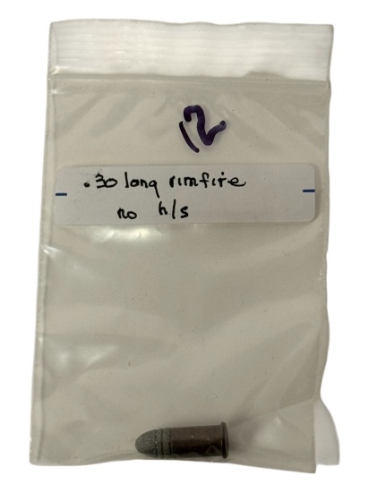 .30 Long Rimfire Collectible Cartridge Ammunition