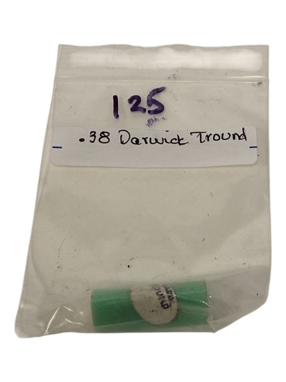 Rare .38 Dardick Tround Collectible Cartridge Ammunition