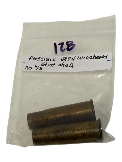 (2) Possible Rare 1874 Winchester Shotshells CF Collectible Cartridge Ammunition