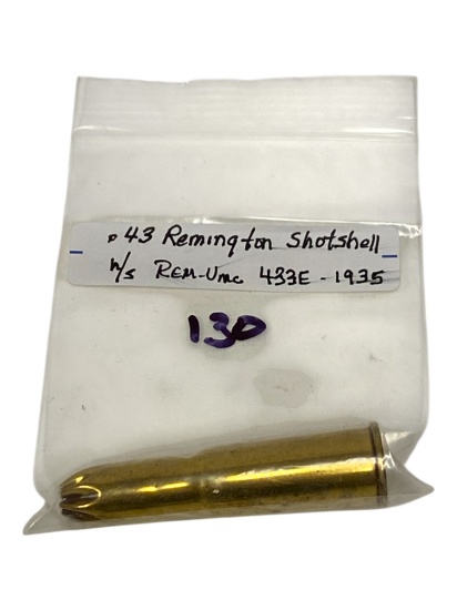 Rare .433 Remington Shotshell CF Collectible Cartridge Ammunition