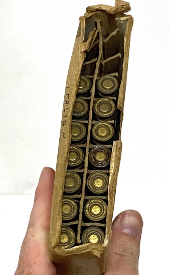 (14) Italian 8x59 RB Breda WWII Collectible Cartridge Ammunition