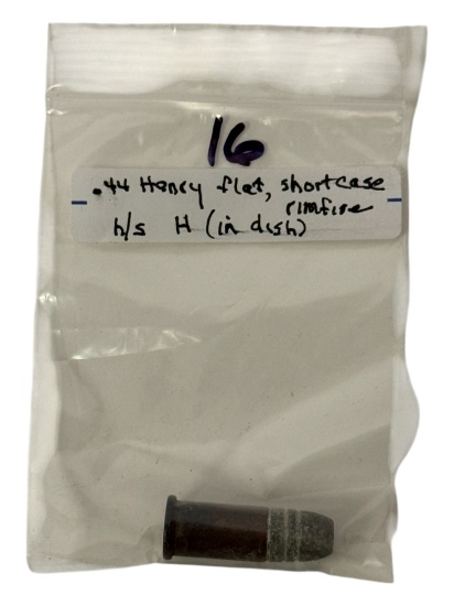 Rare .44 Henry Flat Short Rimfire Collectible Cartridge Ammunition