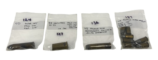 Treasure Lot of 4 Unidentified Collectible Cartridge lots of Ammunition