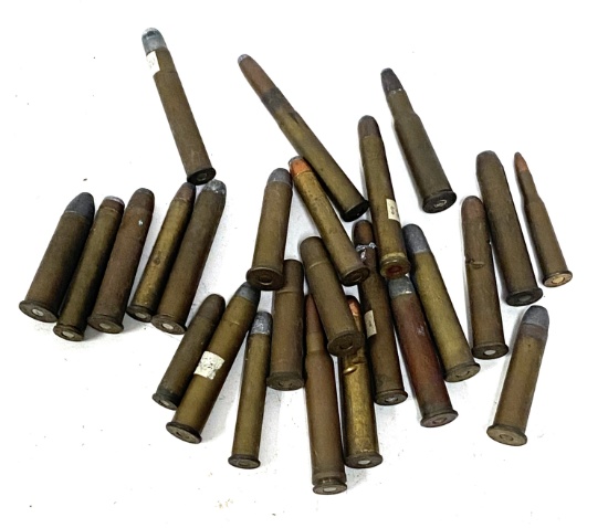 Treasure Lot of 25 Collectible Cartridge Ammunition