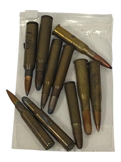 Treasure Lot of 10 Collectible Cartridge Ammunition